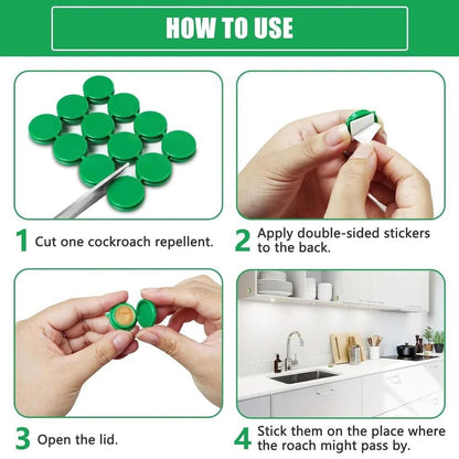 Cockroach killer gel for Kitchens Bathrooms Cabinets | Roach Repellent for Cockroaches for Indoor or outdoor (Pack of 2)  (12 pc in 1  Pack)