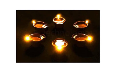 LED Light Water Sensor Diyas Plastic with, Ambient Lights (Pack of 6/12)