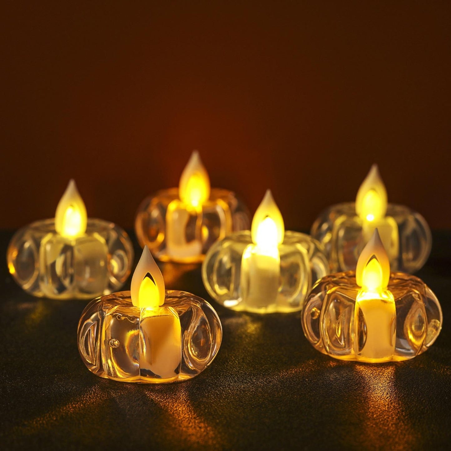 Led Pumpkin Lanterns (2 Pcs)