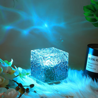 Water Ripple Night Lamp With Remote